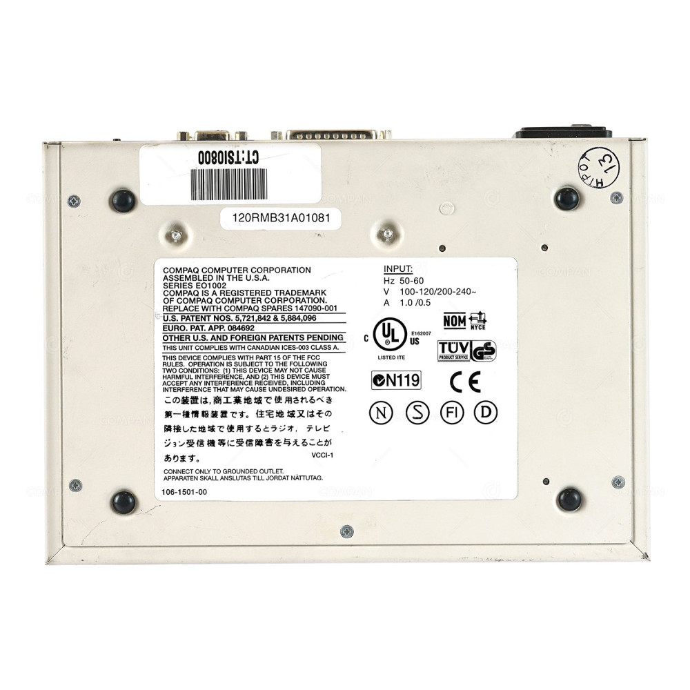 147090-001 HP COMPAQ 2-PORT KVM SWITCH BOX